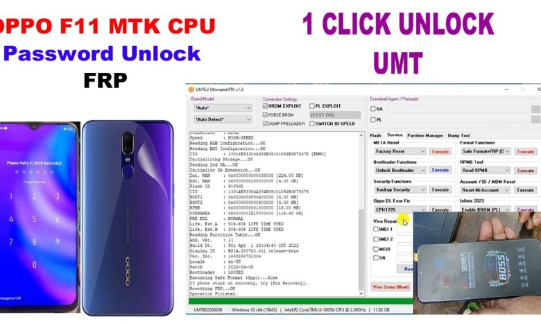 Oppo F11 pattern pin frp unlock by umt | 1click unlock Oppo F11 pattern pin frp unlock by umt | 1click unlock