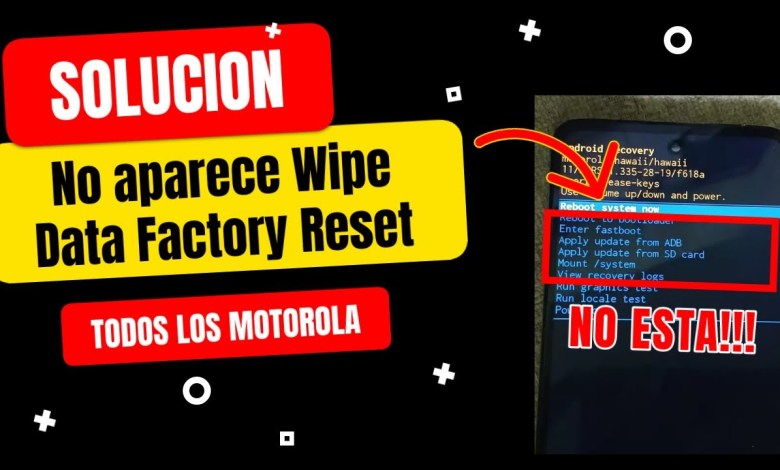 SOLUTION Wipe Data Factory Reset does not appear in the SOLUTION Wipe Data Factory Reset does not appear in the
