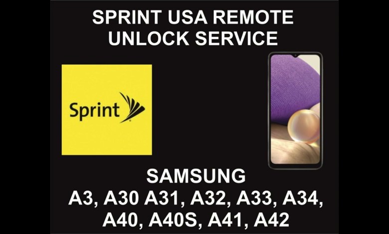 Sprint USA Samsung Unlock Service, Samsung A30, A32, Sprint USA Samsung Unlock Service, Samsung A30, A32,
