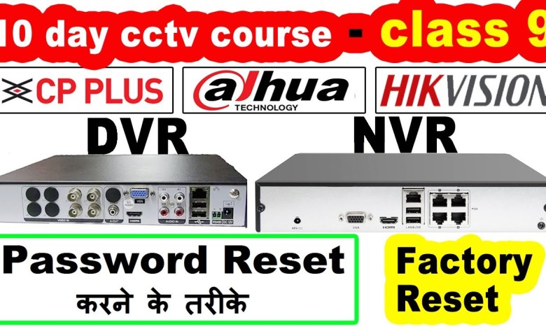 10 day cctv course class 9 : cp plus dvr password reset 10 day cctv course class 9 : cp plus dvr password reset