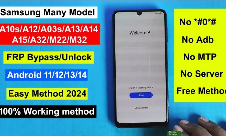 Samsung Galaxy A12/A13/A14/A15/A32/M22/M32 FRP Samsung Galaxy A12/A13/A14/A15/A32/M22/M32 FRP