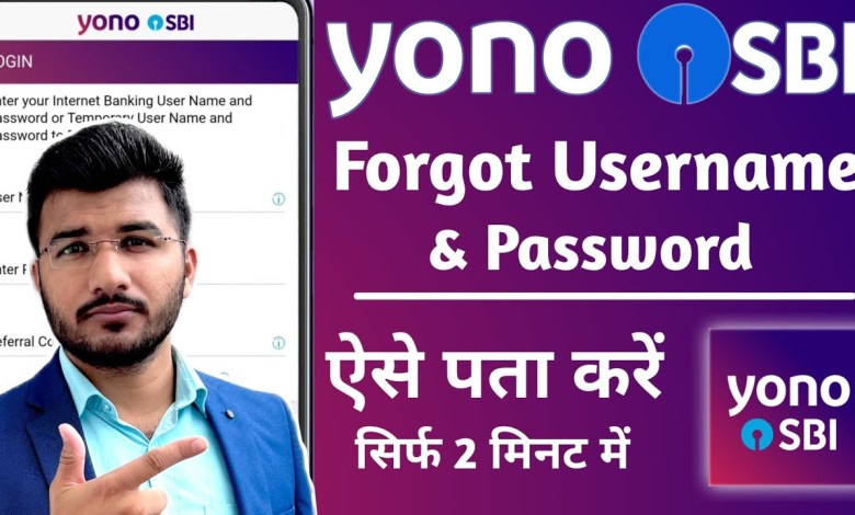Yono Sbi forgot username and password 2024 New Process Yono Sbi forgot username and password 2024 New Process