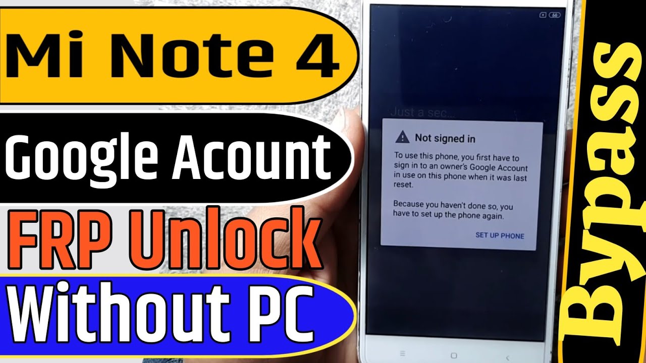 Redmi Note 4 Frp Bypass l Without Pc l Xiaomi Note 4 Redmi Note 4 Frp Bypass l Without Pc l Xiaomi Note 4