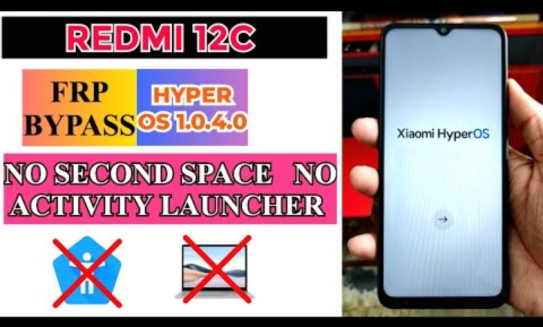 Redmi 12c Hyper OS 1.0.4.0 Frp Bypass without PC | Redmi 12c Hyper OS 1.0.4.0 Frp Bypass without PC |