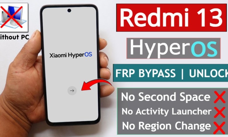 Redmi 13 HyperOs Frp Bypass/Unlock Google Account Lock Redmi 13 HyperOs Frp Bypass/Unlock Google Account Lock