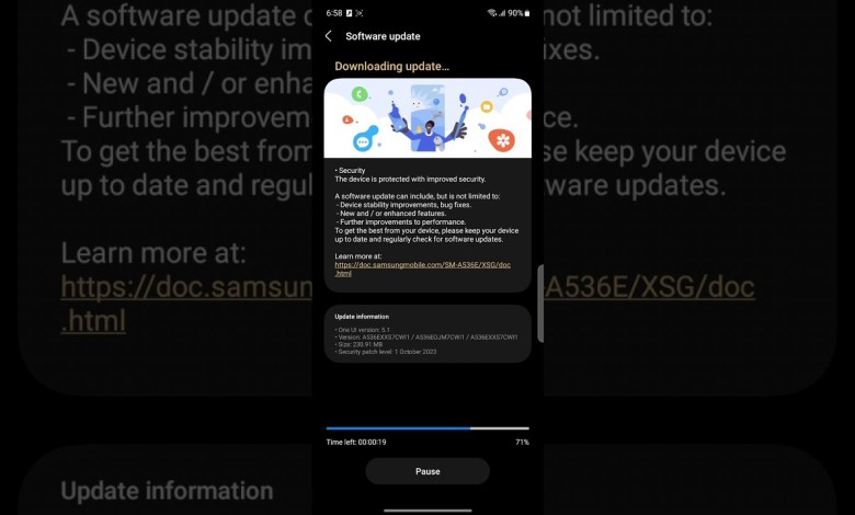 October Security Patch Update On Galaxy A53 October Security Patch Update On Galaxy A53