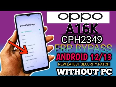 OPPO A16k FRP BYPASS | OPPO A16k FRP BYPASS RESET NOT OPPO A16k FRP BYPASS | OPPO A16k FRP BYPASS RESET NOT
