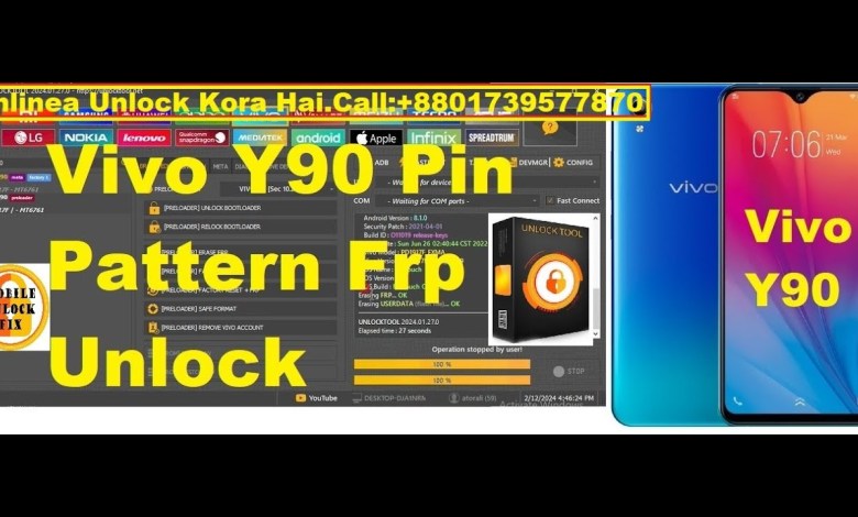 Vivo Y90 Pin Pattern Frp Unlock Tool by Mobile Unlock Vivo Y90 Pin Pattern Frp Unlock Tool by Mobile Unlock