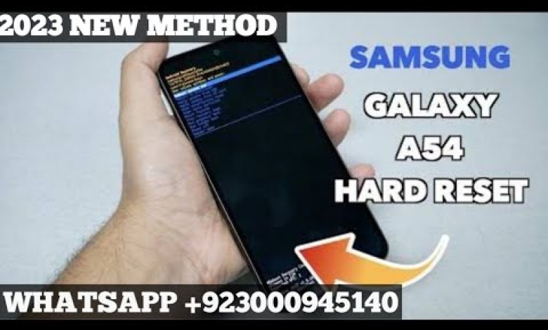 Samsung A54 (SM-A546B/SM-A546E) HARD RESET Android 13. Samsung A54 (SM-A546B/SM-A546E) HARD RESET Android 13.