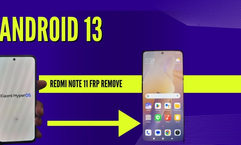 Xiaomi Redmi Note 11 Frp remove android 13 letast Xiaomi Redmi Note 11 Frp remove android 13 letast