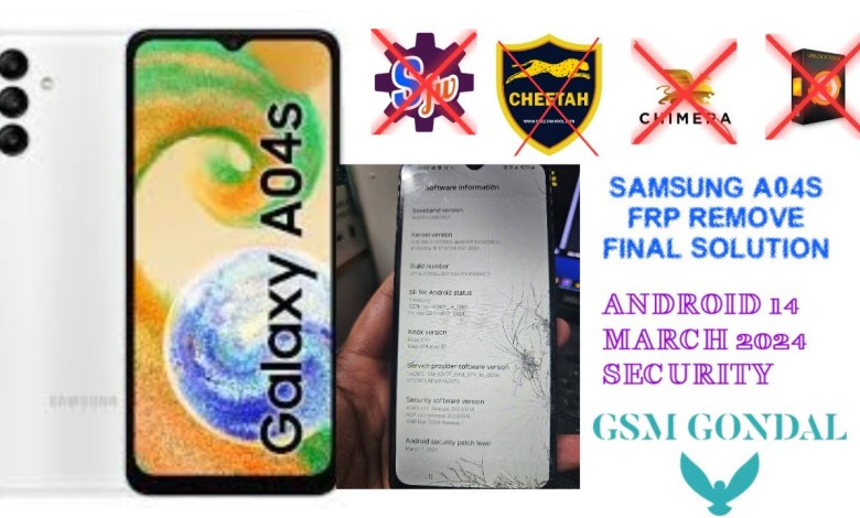 Samsung A047 A04s frp remove android 14 2024 Samsung A047 A04s frp remove android 14 2024