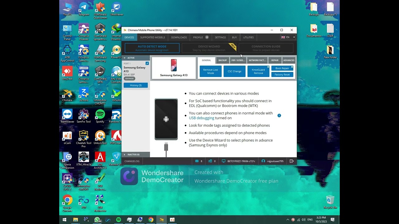 Galaxy A13 How to remove KG and MDM with Chimera tool Galaxy A13 How to remove KG and MDM with Chimera tool