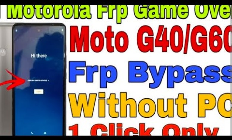 Unlocking Secrets: How to Bypass Google Lock on the Moto G60 Smartphone! Unlocking Secrets: How to Bypass Google Lock on the Moto G60 Smartphone!