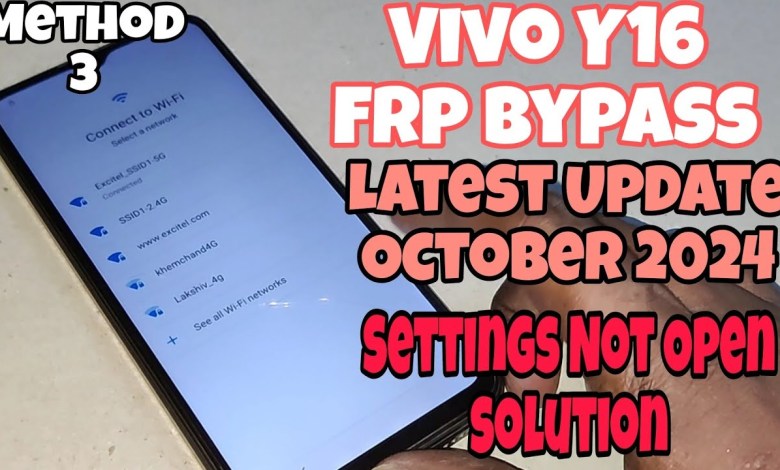 Unlock Vivo Y16 Frp on Android 12 with This New Bypass Trick Unlock Vivo Y16 Frp on Android 12 with This New Bypass Trick