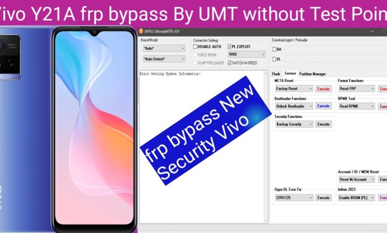 How To New Security Vivo Y21A frp bypass By UMT Android How To New Security Vivo Y21A frp bypass By UMT Android