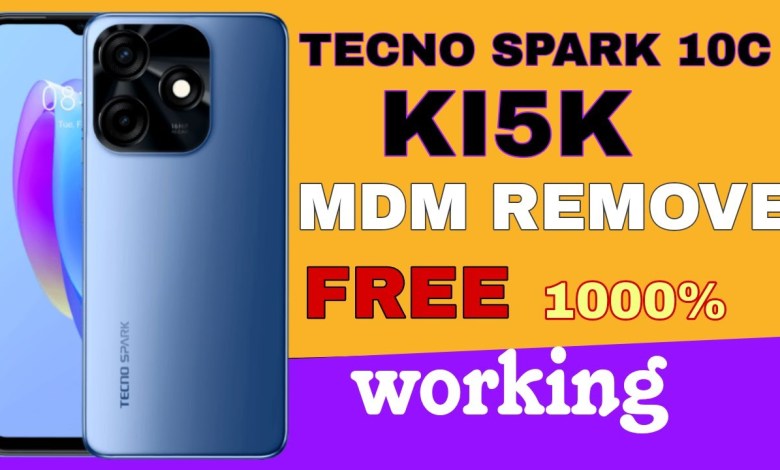 TECNO SPARK 10C MDM REMOVE FREE 100% working TECNO SPARK 10C MDM REMOVE FREE 100% working
