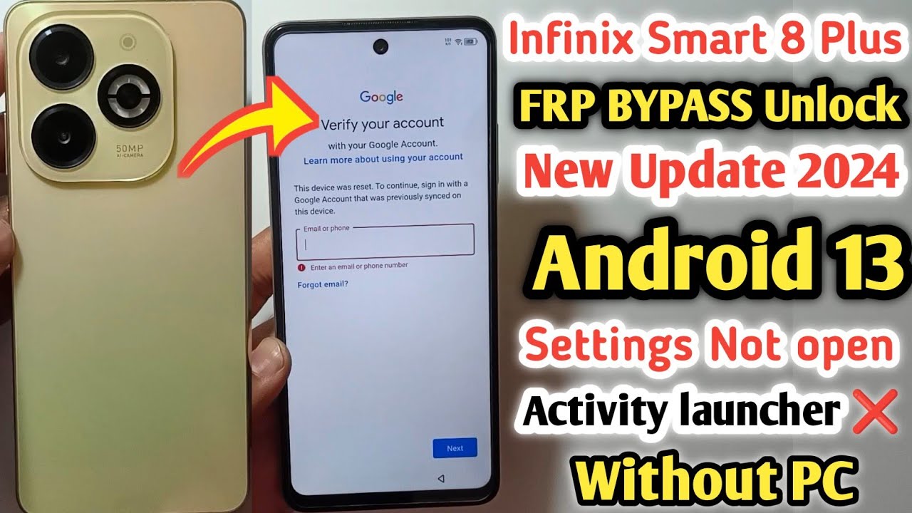 Infinix Smart 8 Plus Frp Bypass Android 13 | Settings Infinix Smart 8 Plus Frp Bypass Android 13 | Settings