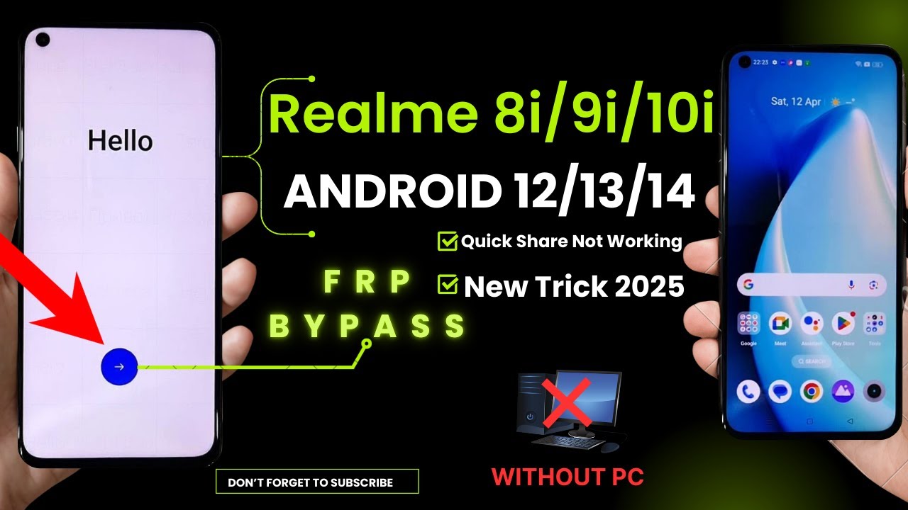 Unlocking Secrets: Bypass FRP on Realme 8i, 9i, and 10i for Android 14/15—No PC Needed! Unlocking Secrets: Bypass FRP on Realme 8i, 9i, and 10i for Android 14/15—No PC Needed!