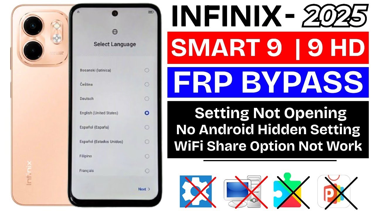 Unlocking Secrets: How to Bypass Google/FRP on Infinix Smart 9 & 9 HD with Android 14! Unlocking Secrets: How to Bypass Google/FRP on Infinix Smart 9 & 9 HD with Android 14!
