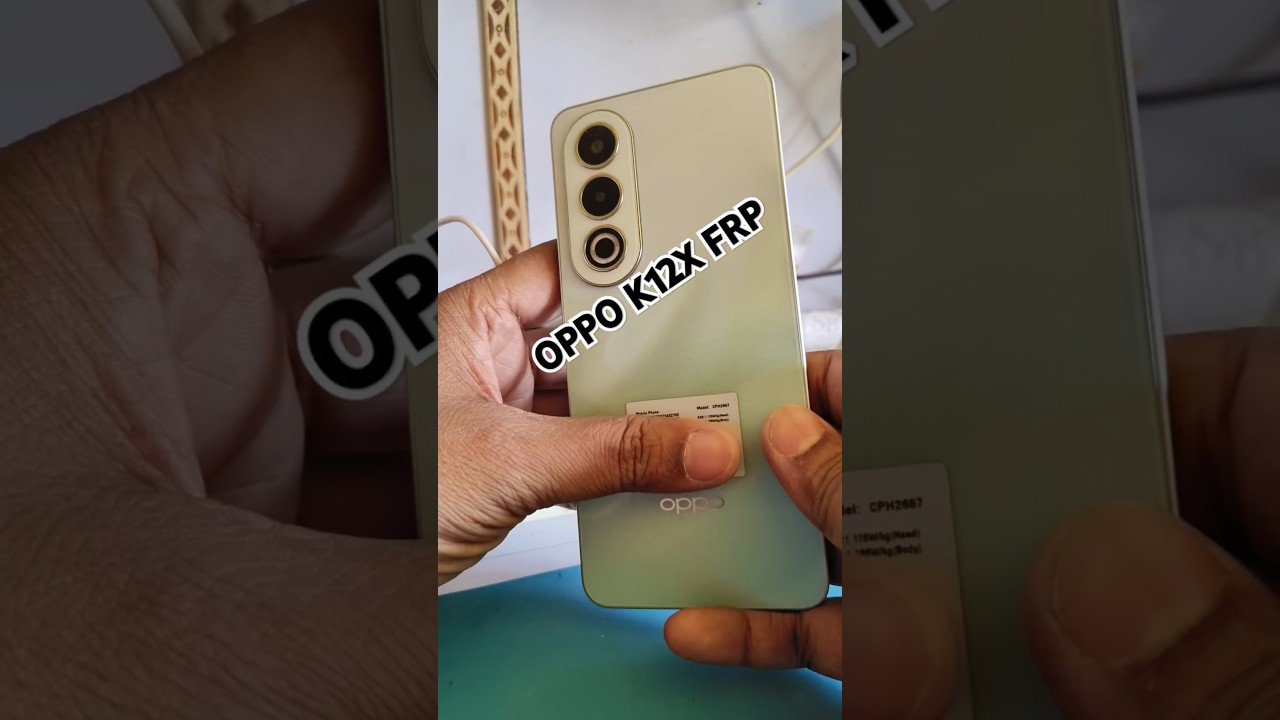 Unlocking Secrets: The Curious Case of the Oppo K12x FRP Bypass! #Bigdamobiles #K12x #Oppo Unlocking Secrets: The Curious Case of the Oppo K12x FRP Bypass! #Bigdamobiles #K12x #Oppo