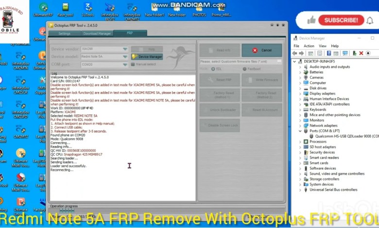 Redmi Note 5A FRP Remove With Octoplus FRP TOOL Redmi Note 5A FRP Remove With Octoplus FRP TOOL