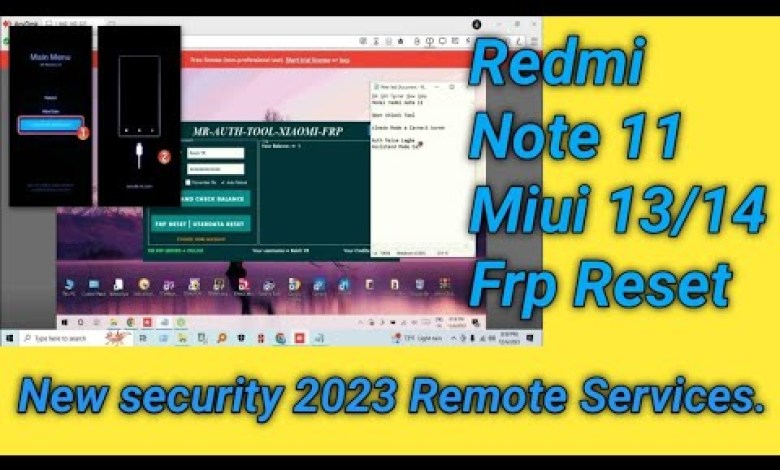 All Xiaomi Redmi Note 11 FRP Reset Miui 12/13/14 New All Xiaomi Redmi Note 11 FRP Reset Miui 12/13/14 New
