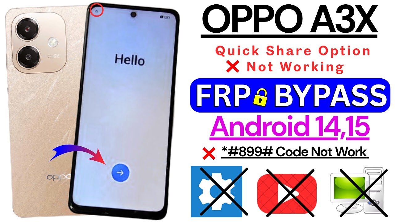 Unlocking Oppo A3x: How to Bypass FRP Without a PC on Android 14 & 15 – Discover the Secrets! Unlocking Oppo A3x: How to Bypass FRP Without a PC on Android 14 & 15 – Discover the Secrets!