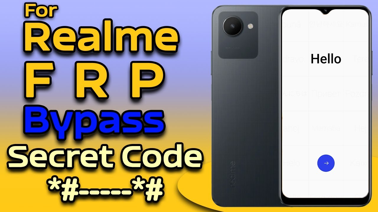 For Realme Phones FRP Lock to bypass with Secret Code. For Realme Phones FRP Lock to bypass with Secret Code.