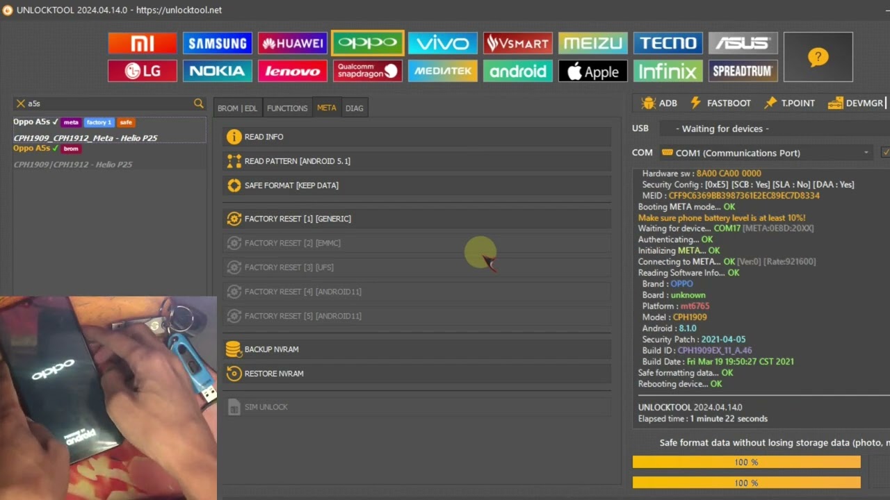 OPPO A3s/A5s/A7 Password Remove without Lose Data/ All OPPO A3s/A5s/A7 Password Remove without Lose Data/ All