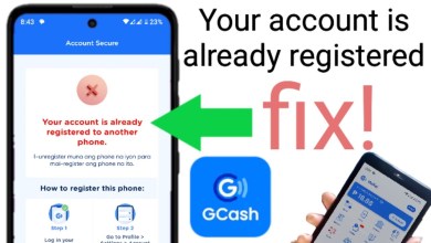 Your account is already registered to another phone in Your account is already registered to another phone in
