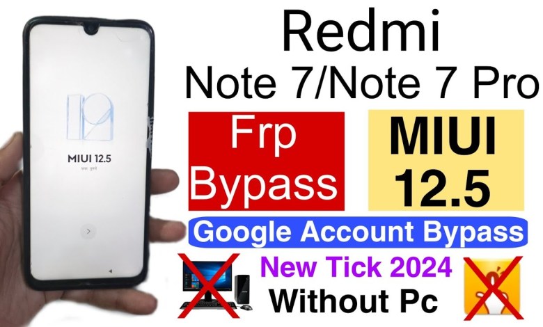 Redmi Note 7 | Redmi Note 7s | Frp Bypass MIUI 12.5 Redmi Note 7 | Redmi Note 7s | Frp Bypass MIUI 12.5