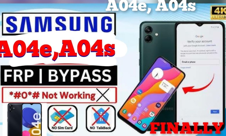 SAMSUNG A04E, A04S frp bypass/ Remove google SAMSUNG A04E, A04S frp bypass/ Remove google