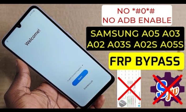 Samsung A02, A03, A02S, A03S, A05 Frp Samsung A02, A03, A02S, A03S, A05 Frp