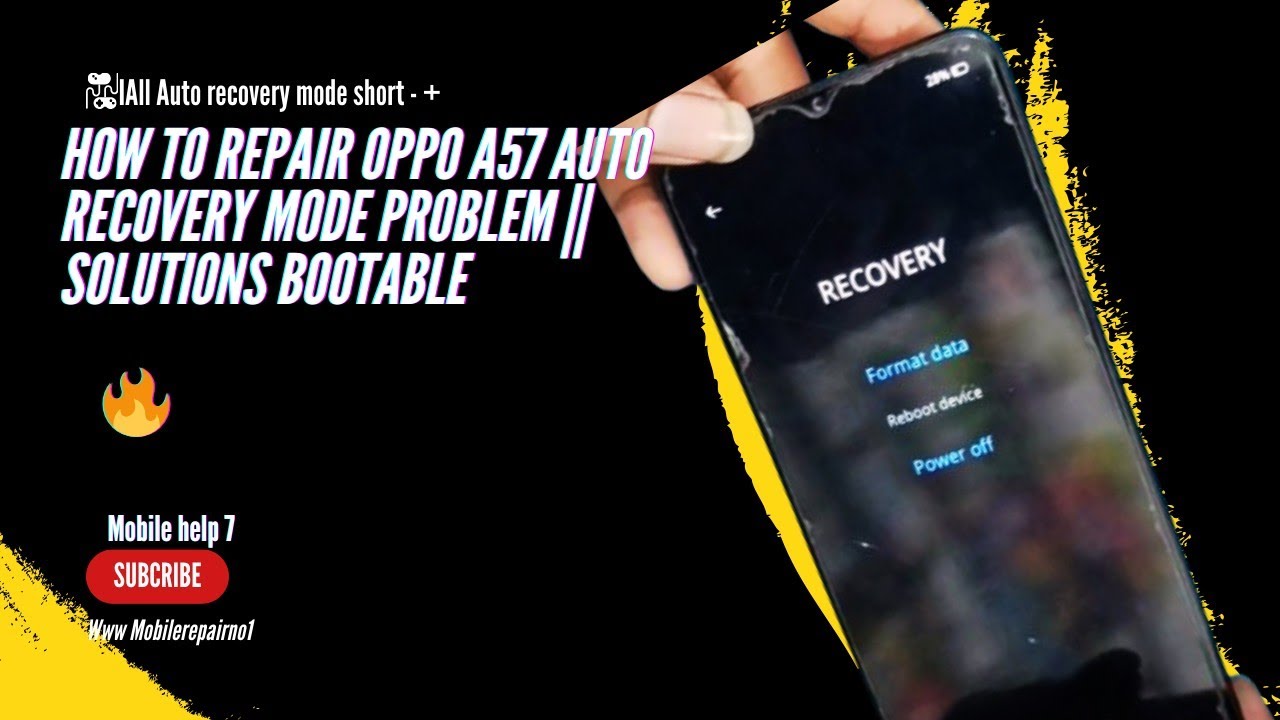 How to Repair Oppo A57 Auto recovery Mode problem || How to Repair Oppo A57 Auto recovery Mode problem ||