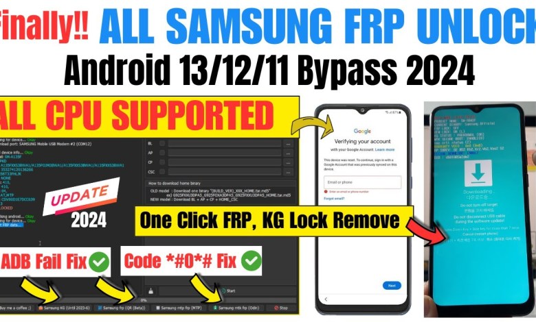 ALL SAMSUNG FRP BYPASS & KG LOCK REMOVE 2024 | ADB ALL SAMSUNG FRP BYPASS & KG LOCK REMOVE 2024 | ADB