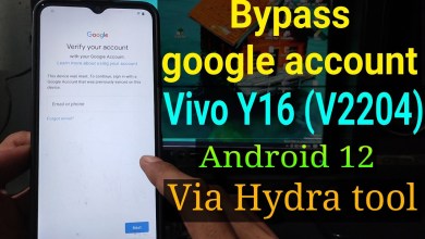 FRP Bypass Vivo Y16 (V2204) via Hydra tool FRP Bypass Vivo Y16 (V2204) via Hydra tool