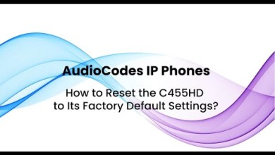 AudioCodes IP Phones: How to Reset the C455HD to Its AudioCodes IP Phones: How to Reset the C455HD to Its
