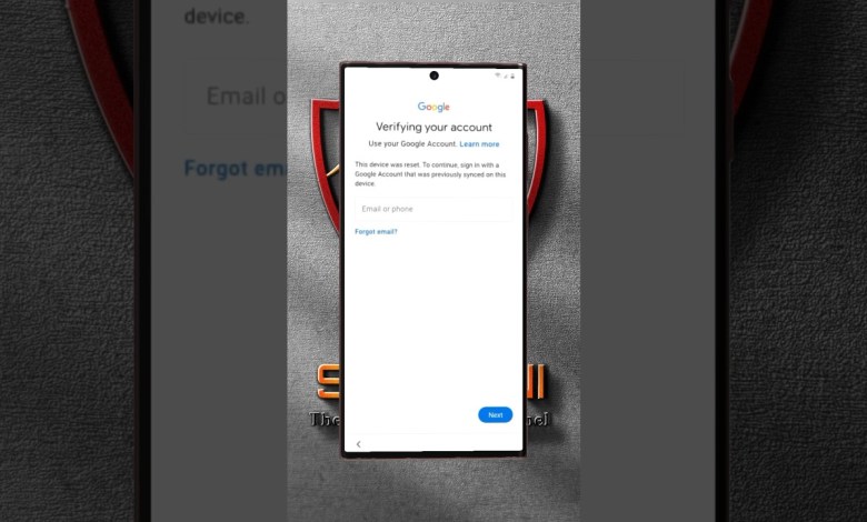 Bypass FRP Samsung S22 Ultra | verifying Your Bypass FRP Samsung S22 Ultra | verifying Your