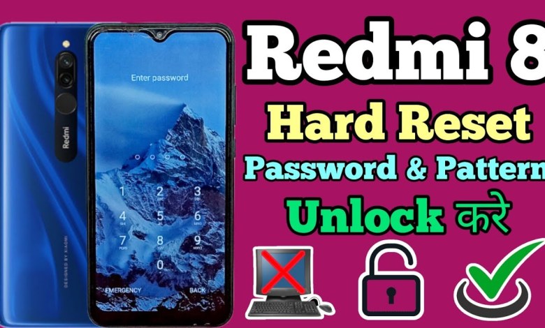 Redmi 8 Hard Reset Password Unlock || Pattern Remove || Redmi 8 Hard Reset Password Unlock || Pattern Remove ||