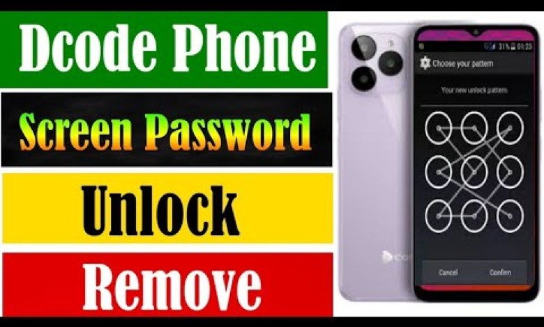 How to Remove screen lock password in dcode How to Remove screen lock password in dcode