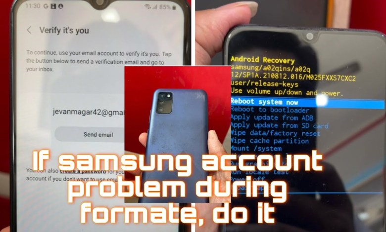 Samsung account problem during formate solution | Samsung account problem during formate solution |
