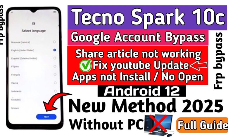 Unlocking Secrets: How to Bypass FRP on Tecno Spark 10c Kl5k in 2025! Unlocking Secrets: How to Bypass FRP on Tecno Spark 10c Kl5k in 2025!