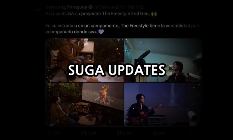 SUGA Updates: Samsung Paraguay, blur face, photo SUGA Updates: Samsung Paraguay, blur face, photo