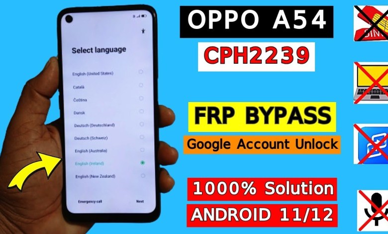 Oppo A54 FRP Bypass 2024 Android 11/12 | Oppo A54 Oppo A54 FRP Bypass 2024 Android 11/12 | Oppo A54