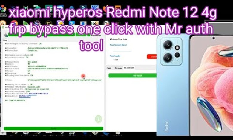 xiaomi hyperos Redmi Note 12 4g frp bypass one click xiaomi hyperos Redmi Note 12 4g frp bypass one click