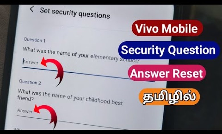 Vivo Security Question Problem/How To Change Security Vivo Security Question Problem/How To Change Security