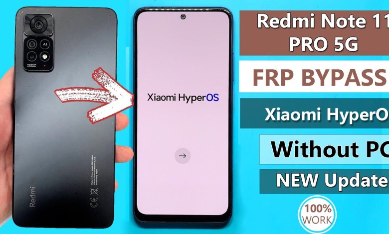 Redmi Note 11 Pro 5G HyperOs Frp Bypass/Unlock Google Redmi Note 11 Pro 5G HyperOs Frp Bypass/Unlock Google