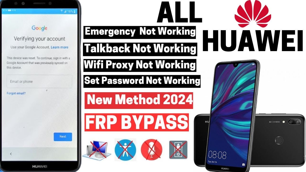All Huawei FRP Unlock 2024 Google Account Bypass All Huawei FRP Unlock 2024 Google Account Bypass