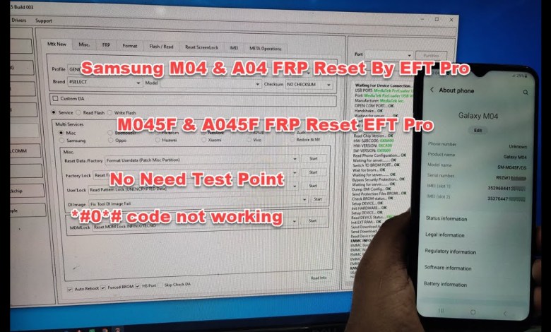 Samsung M045F & A045F FRP Reset By EFT Pro Samsung M045F & A045F FRP Reset By EFT Pro