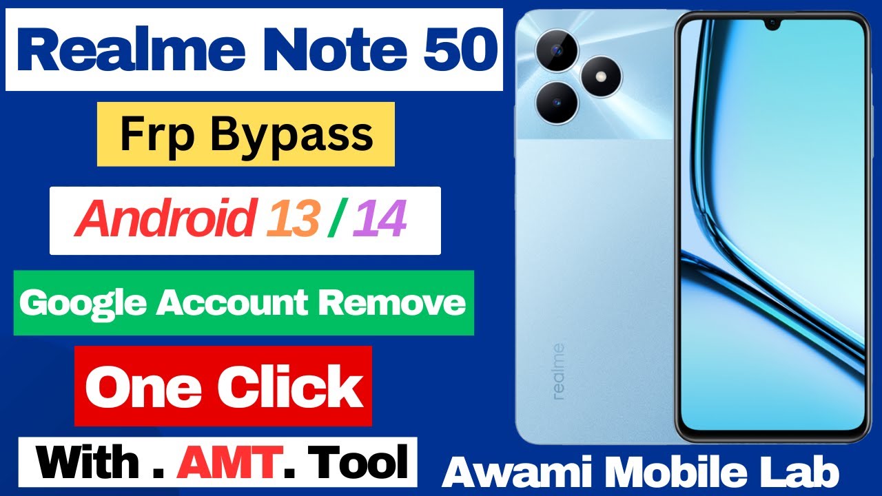 Realme Note 50 FRP Bypass (With PC 2024) | Frp Remove Realme Note 50 FRP Bypass (With PC 2024) | Frp Remove
